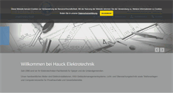 Desktop Screenshot of hauck-elektrotechnik.de
