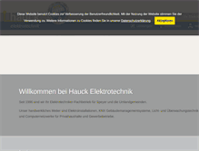 Tablet Screenshot of hauck-elektrotechnik.de